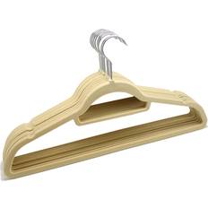 Beige Hangers Daniel James 10 Velvet Coat Hanger