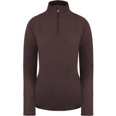 Brown Base Layer Tops Ariat Auburn Womens Brown Baselayer Nylon