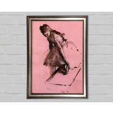 Ophelia & Co Degas Dancer Slipping on Her Shoe Gunmetal Bild 42x59.7cm