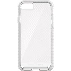 Tech21 Evo Check Flexshock Case [ For Apple iPhone 7 8 SE 2nd Gen 2020 SE 3rd Gen 2022 ] Slim Protective Cover Clear