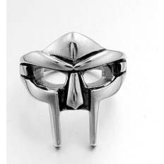 Funky Masquerade Mask Statement Open Mouth Ring Adjustable Ring Multicoloured