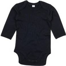 Organic Long-Sleeved Bodysuit Black 12-18