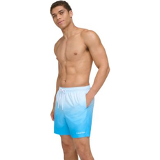 Calvin Klein Swimming Trunks Calvin Klein Men's Gradient Striped 7" Volley Swim Trunks Light Blue