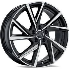 19" - 5/112 - Svarte Bilfelger MSW 80 Gloss Black Polished 8x19 5/112 ET45 B57.1