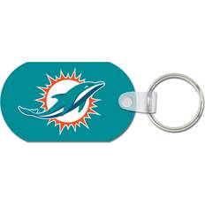 Miami Dolphins Metal Logo Keyring Aluminum