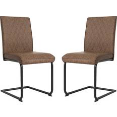 RayGar Nestor High Back Set of 2 - Brown Kitchen Chair 2pcs