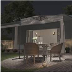 Living and Home Outdoor 32 LED Lighted Patio Umbrella with Lift Base