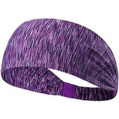 Fitness HOD Apparel Purple Women Sports Yoga Sweatband Elastic Running Headwrap Home Gym Fitness Exercise