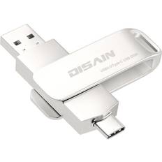 ChaoChuang USB C Dual Flash Drive, USB3.0/3.1 Type C High Speed Thumb Drive Memory Stick Compatible with Samsung Galaxy, Android