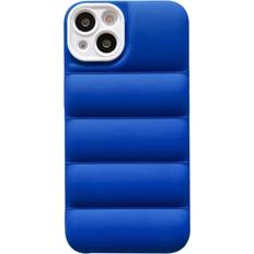 FoneFunShop Compatible With iPhone 13 Blue Puffer Down Jacket Phone Case