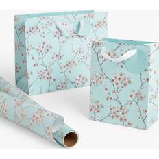 John Lewis Cherry Blossom Gift Bag, Blue
