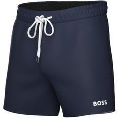 HUGO BOSS Men Swimming Trunks HUGO BOSS Men's Lee Drawstring 5.3" Swim Trunks - Navy Blue