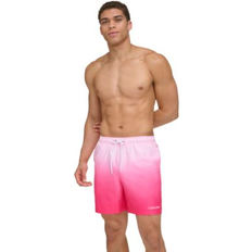 Calvin Klein Swimming Trunks Calvin Klein Men's Gradient Striped 7" Volley Swim Trunks Pink