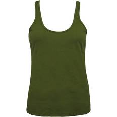 Timberland Mouwloze shirts Timberland Womens Tank Silk Insert Top Vest Green A0081 001 Cotton