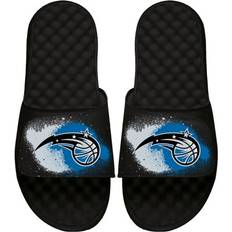 Islide Men's Black Orlando Magic Spray Paint Sandals