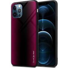 Apple iPhone 13 Pro Mobile Phone Cases Cadorabo Pink Case for Apple iPhone 13 PRO Cover Protection back case TPU Silicone Stripe optics