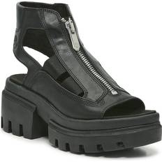 Timberland Heeled Sandals Timberland Everleigh Platform Sandal Women's Black Sandals Ankle Strap Lug