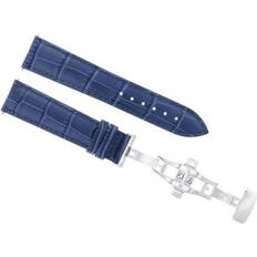 Men Watch Straps Ewatchparts 20MM LEATHER BAND FOR INVICTA 8926OB 89300B 90940B DEPLOYMENT CLASP BLUE