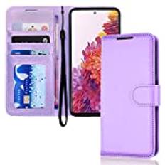 Samsung Galaxy S20 FE Wallet Cases TechGear Galaxy S20 FE Leather Wallet Case, Flip Protective Case Cover with Wallet Card Holder, Stand and Wrist Strap