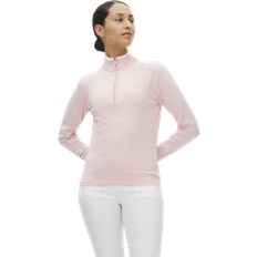 Röhnisch Knitted Half Zip Golfkläder Orchid Pink