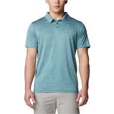 Columbia Hombre Camisas Columbia Hike Polo Cloudburst Heather Men's Clothing Green