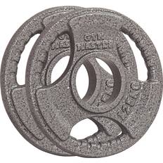 2 x 1.25 kg Pair Olympic Weight Plates 2" Iron 3 Grip Rim 1.25-20KG