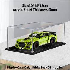 Elegant B Showcase Acrylic Showcase Display Case for LEGO 42138 Ford GT500 Bricks Set NOT Includes