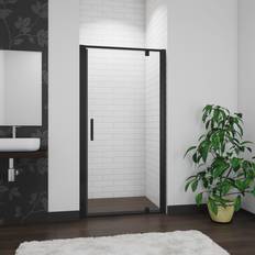 Black Shower Door Aica 760mm BLACK Pivot