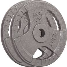 RIP X 2 20 kg Pair Olympic Weight Plates 2" Cast Iron 3 1.25-20KG Body Building