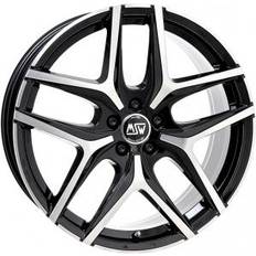 20" - 5/120 Bilfelger MSW 40 Black Polished 8.5x20 5/120 ET34 B72.5