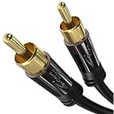 Subwoofer kabel 10m KabelDirekt 10m RCA Phono Subwoofer Lead Cable