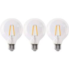 Light Bulbs Feit Electric 40-Watt Equivalent G25 Dimmable Filament CEC 90 CRI Clear Glass Globe E26 LED Light Bulb, Bright White 3000K 3-Pack