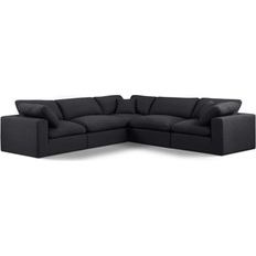 Sofas Meridian Black/Brown Sectional Meridian USA Sofa