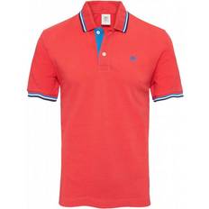 Timberland Polo's Timberland Regular Fit Short Sleeve Collared Red Mens Polo Shirt 0YGET TR4 Cotton