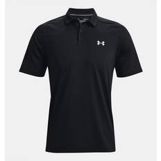 Men - Nylon Polo Shirts Under Armour Iso-Chill Mens Black Polo Shirt Nylon