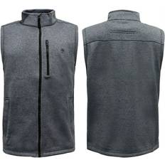 Timberland Man Vesten Timberland Zip Up Sleeveless Grey Mens Bodywarmer Gilet 7600J 912 Cotton