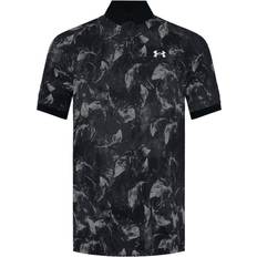 Under Armour Brown Polo Shirts Under Armour Is-Chill BOF Mens Black/Brown Polo Shirt Nylon