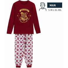 Rosso - Uomo Pigiama Harry Potter Schlafanzug