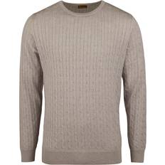 Stenströms Cable Knit Merino Wool Sweater - Beige