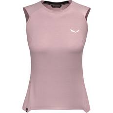 Lana merino Top Salewa Puez Merino Hybrid Canotta Donna - Rosa