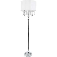 Lalia Home 62" Glamorous Cascading Crystal Floor Lamp