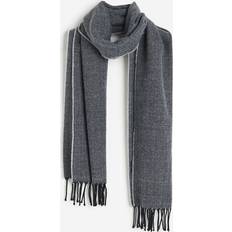 H&M Men Scarfs H&M & Patterned Scarf Gray