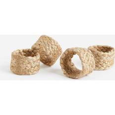 H&M 4-pak jute Servietring 4cm