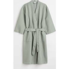 H&M Robes H&M & Waffled Bathrobe Green