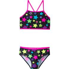 Polyamide Bikinis Children's Clothing Bonprix Girls Star Print Bikini Set - Black Print