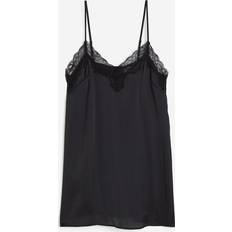 H&M Sleepwear H&M & Satin Nightgown Black