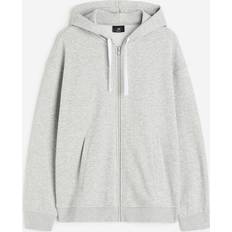 H&M Jackets H&M & Loose Fit Hooded Jacket Gray