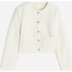 H&M Outerwear H&M & Bouclé Jacket White