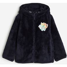 H&M Outerwear H&M & Pile Hooded Jacket Blue