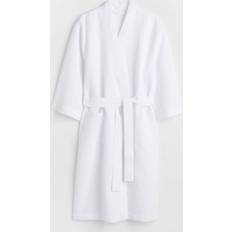 H&M Underwear H&M & Waffled Bathrobe White